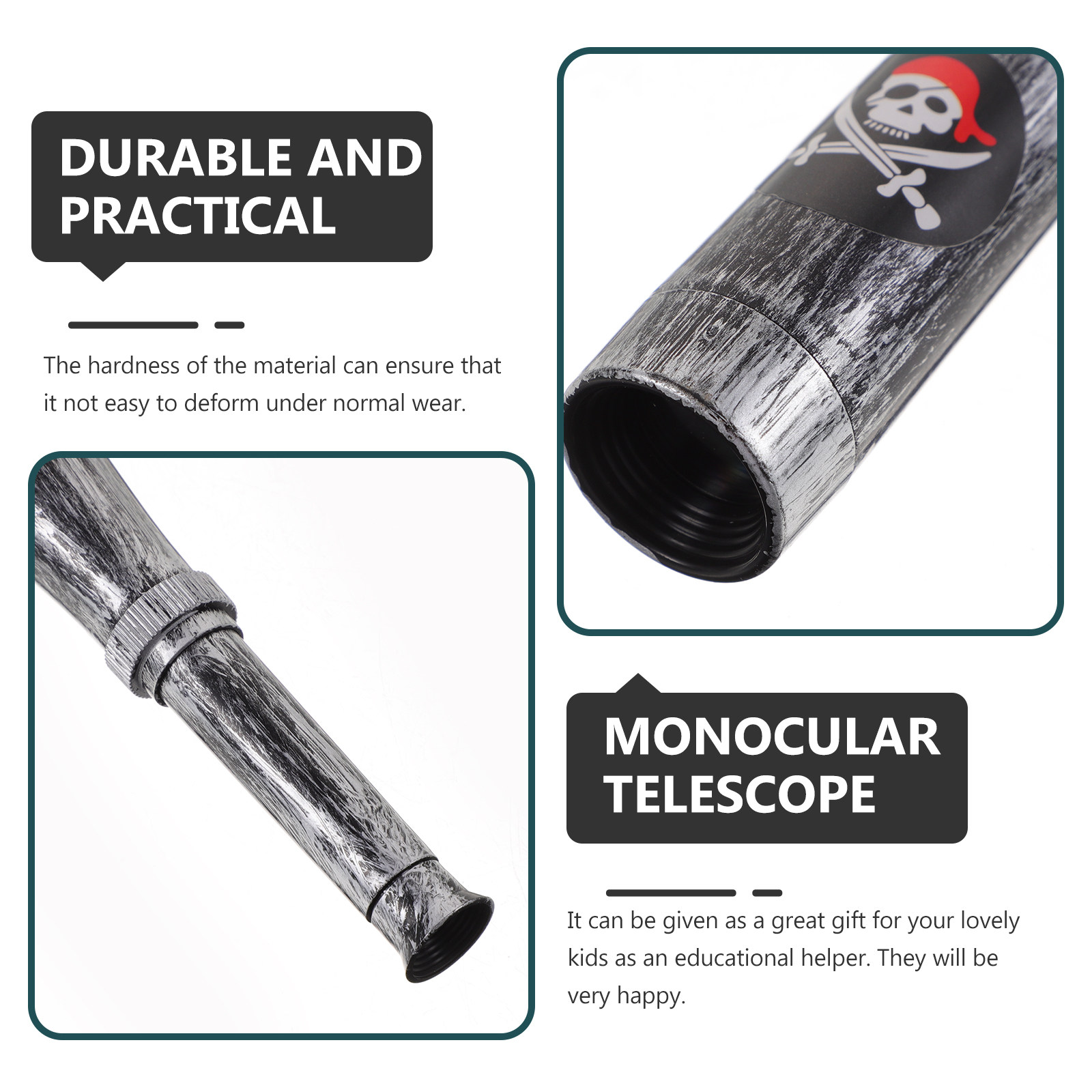 6Pcs Kids Pirate Monocular Tel - огляд і ціна Outdoor Adventure Educator