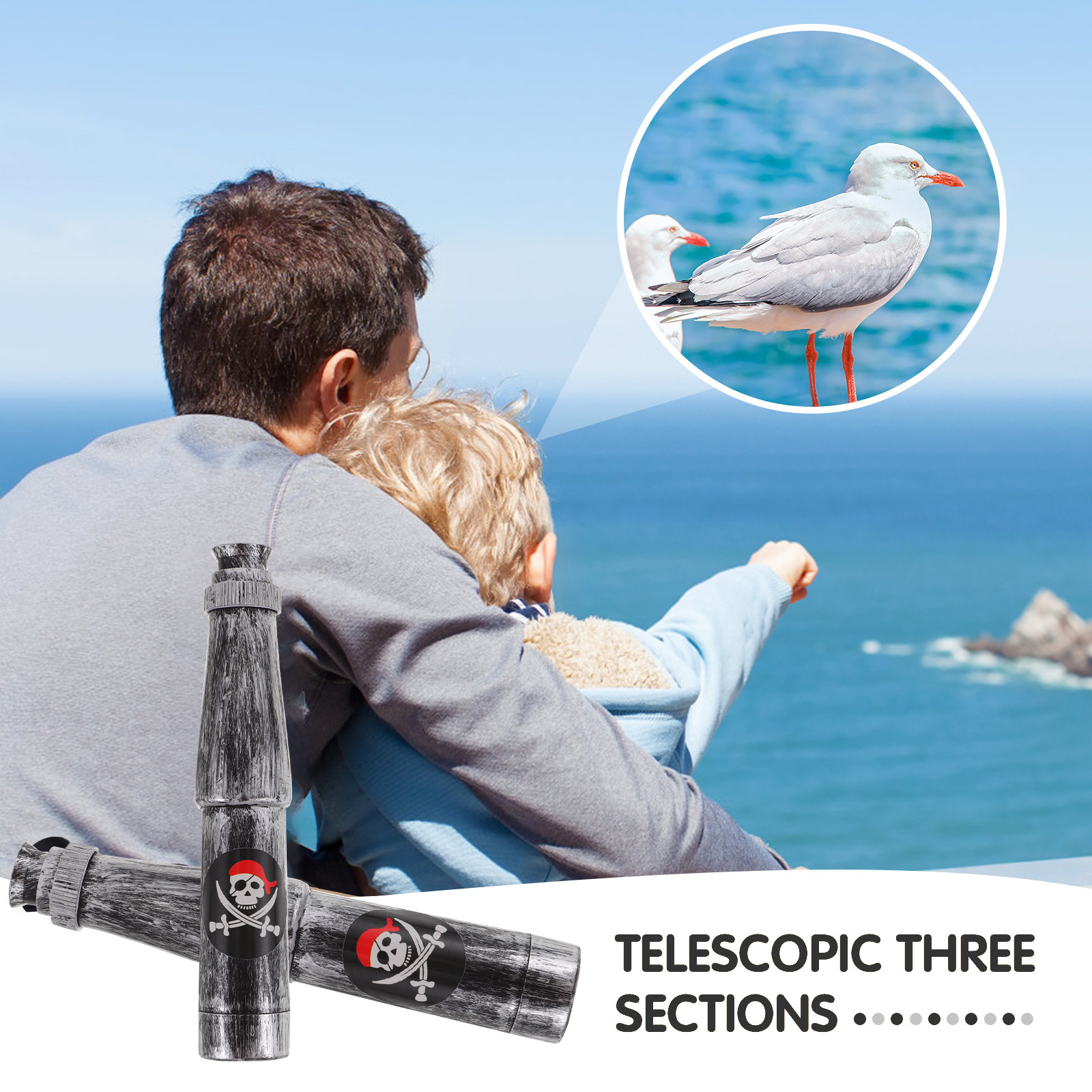 6Pcs Kids Pirate Monocular Tel - огляд і ціна Outdoor Adventure Educator