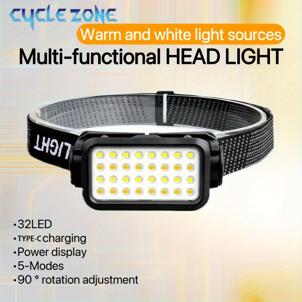 Rechargeable Headlamp with 32  - огляд і ціна Outdoor Adventure At