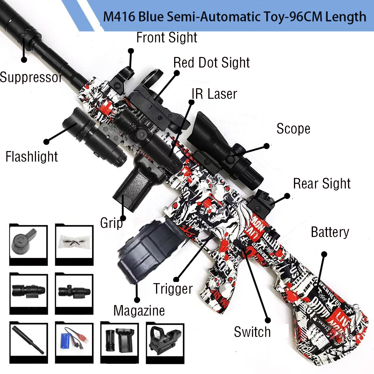 2025 Advanced M416 Gel Ball Bl - огляд і ціна Outdoor Adventure At